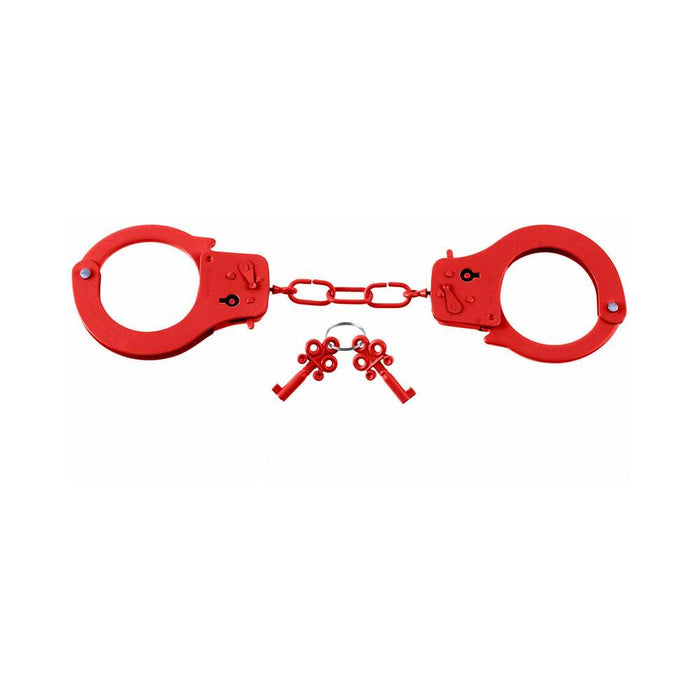 Pipedream Fetish Fantasy Series Metal Designer Handcuffs Red