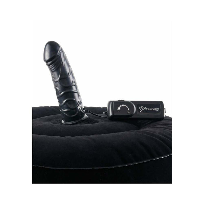 Pipedream Fetish Fantasy Series Inflatable Hot Seat With Vibrating Dildo Black