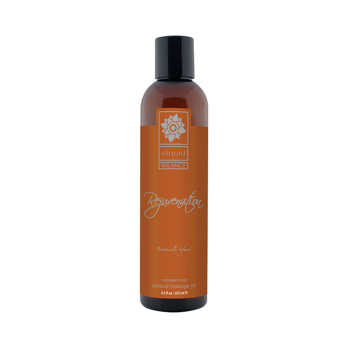 Sliquid Organics Balance Massage Oil Rejuvenation (Mandarin Basil) 8.5oz