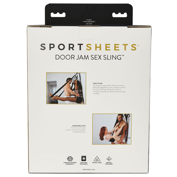 Sportsheets Adjustable Door Jam Sex Sling Black