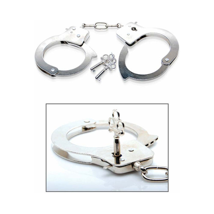 Pipedream Fetish Fantasy Series Limited Edition Metal Handcuffs Silver