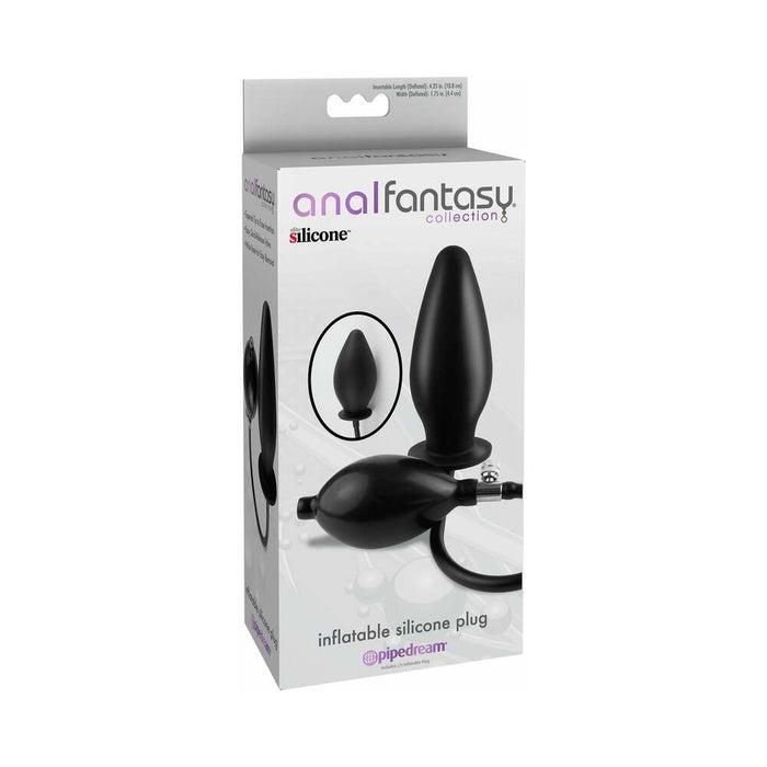Pipedream Anal Fantasy Collection Inflatable Silicone Plug Black