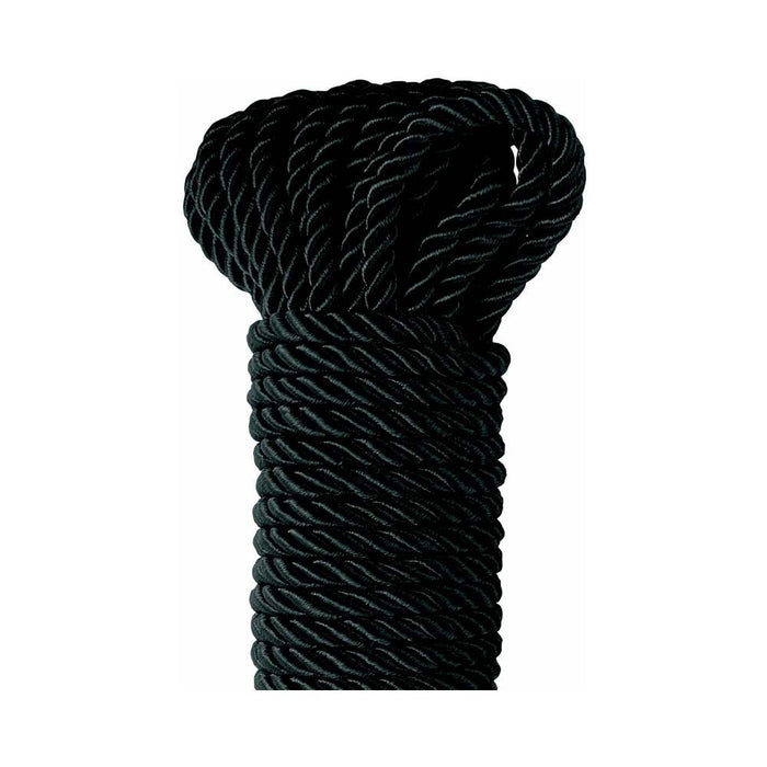 Pipedream Fetish Fantasy Series Deluxe Silk Rope 9.75 m / 32 ft. Black