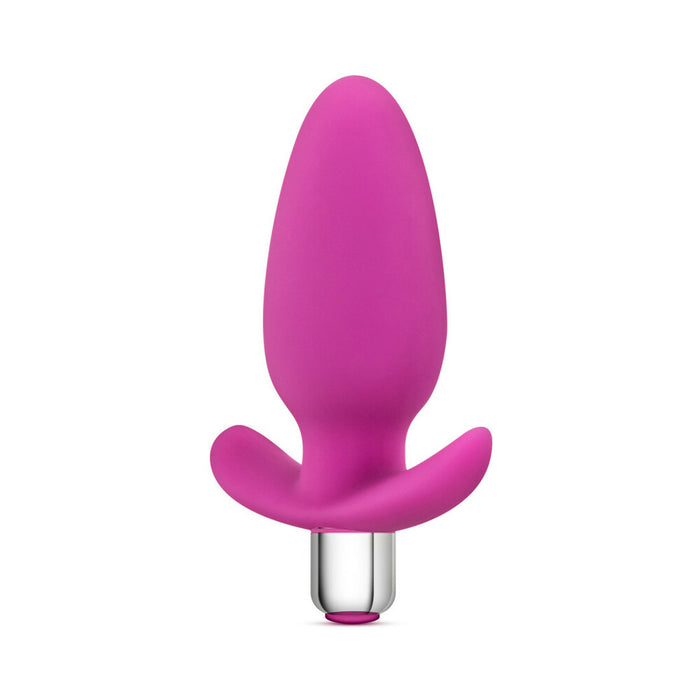 Blush Luxe Little Thumper Vibrating Silicone Anal Plug Pink