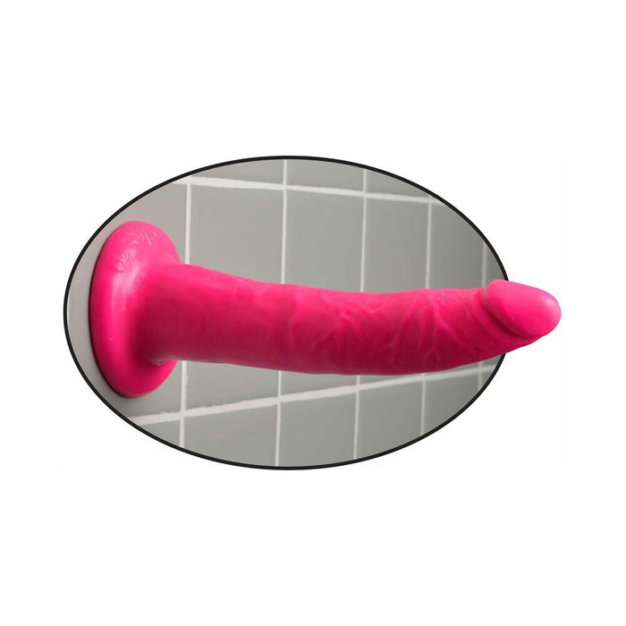 Pipedream Dillio 7 in. Slim Realistic Dildo With Suction Cup Pink