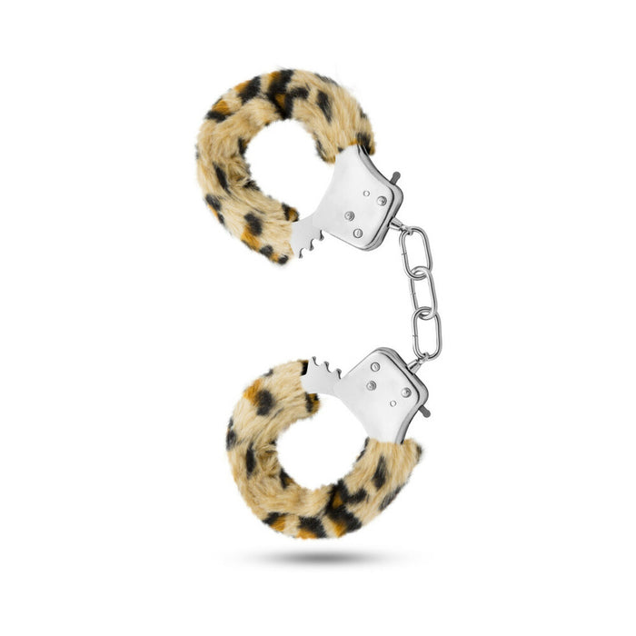 Blush Temptasia Adjustable Faux Fur Cuffs Leopard
