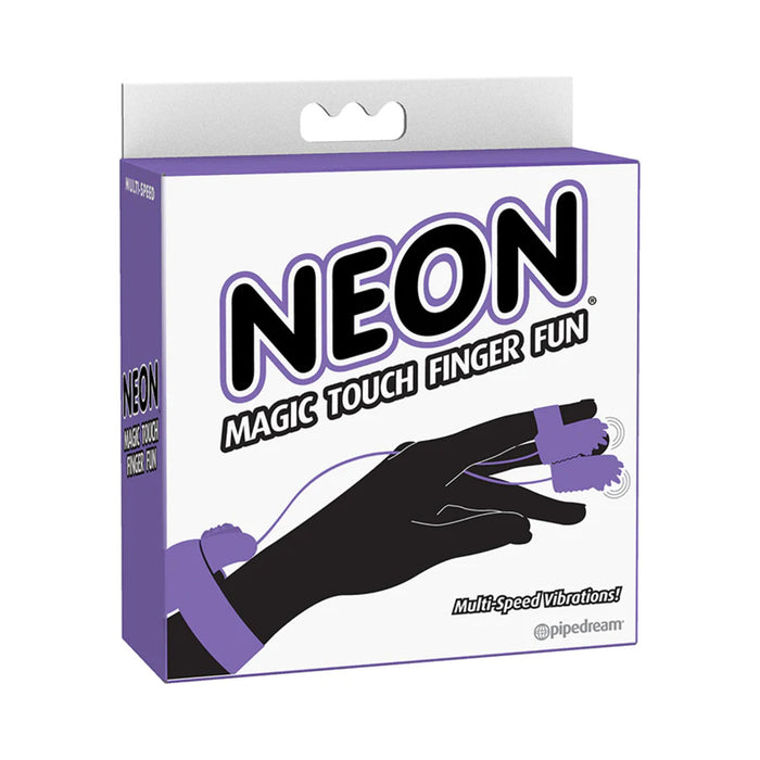 Pipedream Neon Magic Touch Finger Fun Remote-Controlled Vibrator Purple