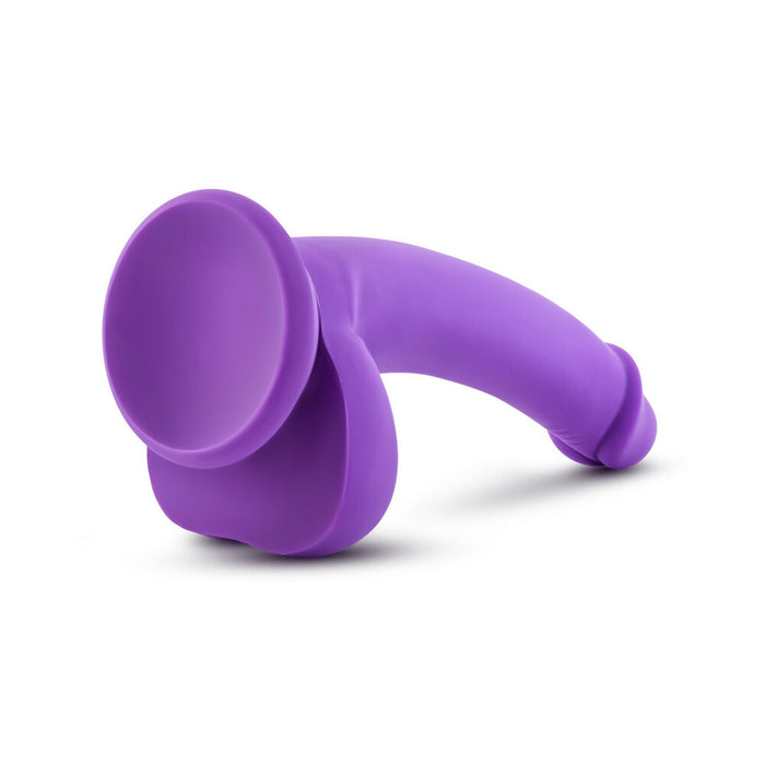 Blush Ruse D Thang Semi-Realistic 7.75 in. Silicone Dildo with Balls & Suction Cup Purple