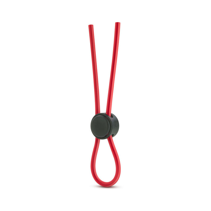 Blush Stay Hard Silicone Loop Lasso/Bolo Cockring Red