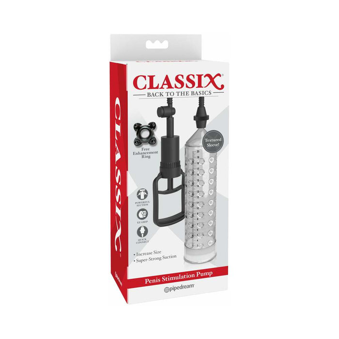 Pipedream Classix Penis Stimulation Pump Clear/Black
