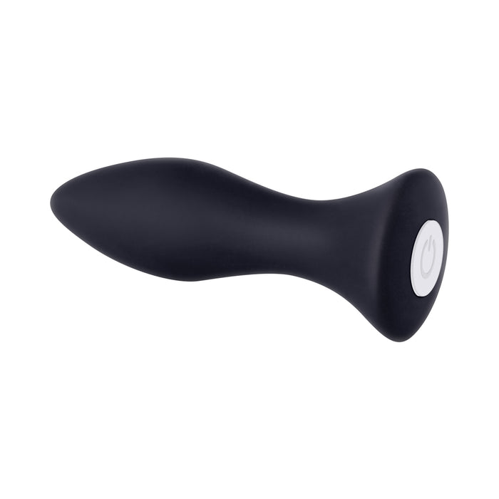 Evolved Mighty Mini Rechargeable Vibrating Silicone Anal Plug Black