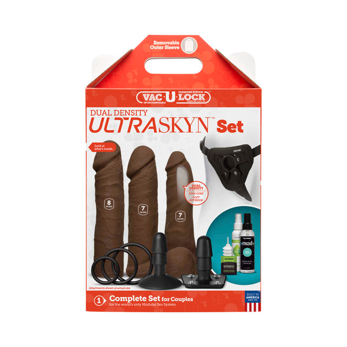 Vac-U-Lock - Dual Density ULTRASKYN Set Chocolate