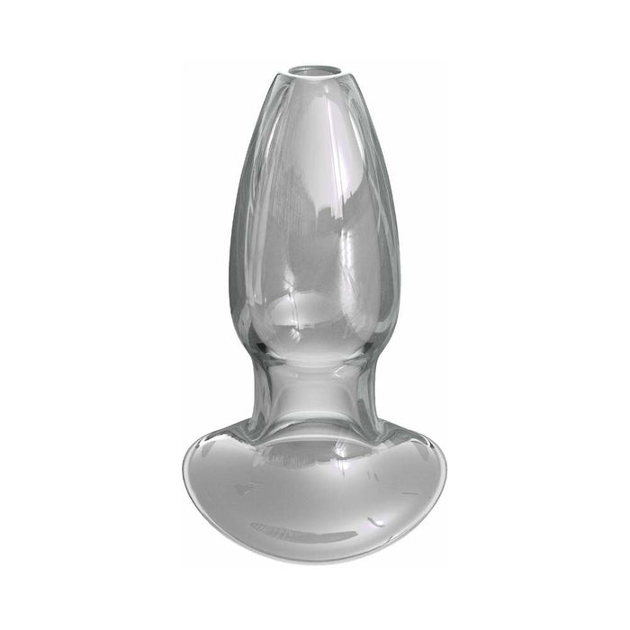 Pipedream Anal Fantasy Elite Collection Large Anal Gaper Glass Tunnel Plug Clear
