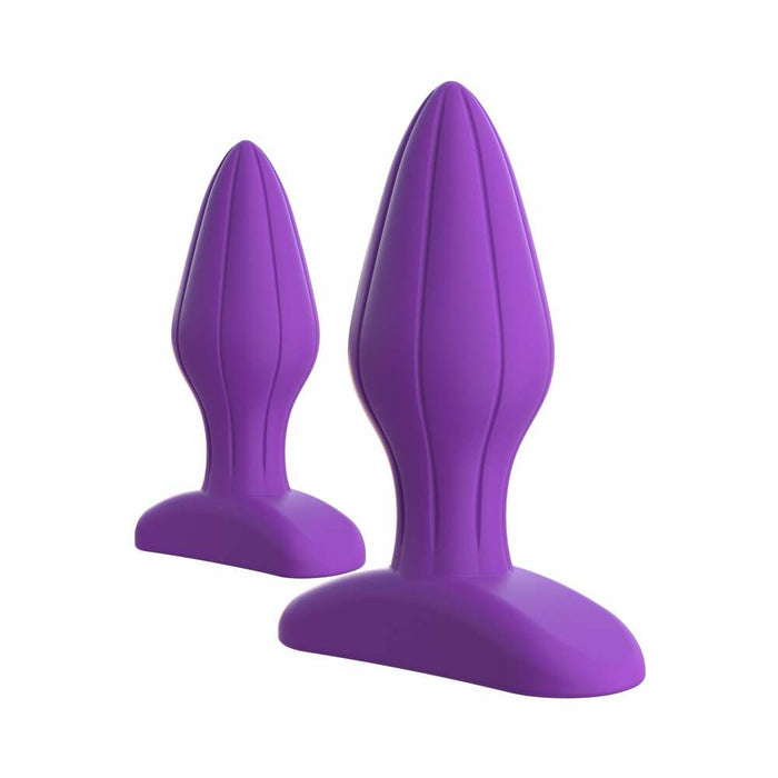 Pipedream Fantasy For Her 2-Piece Silicone Her Designer Love Plug Set Purple