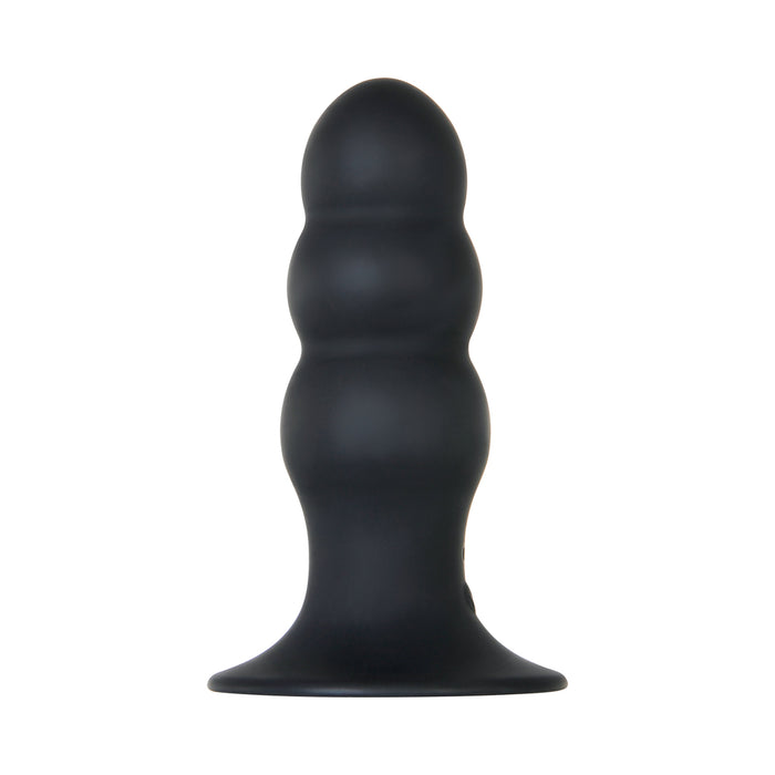 Evolved Kong Rechargeable Remote-Controlled Vibrating Silicone Anal Plug Black