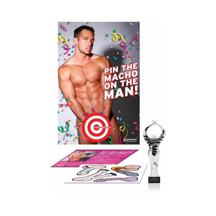 Pipedream Bachelorette Party Favors Pin The Macho On The Man Game