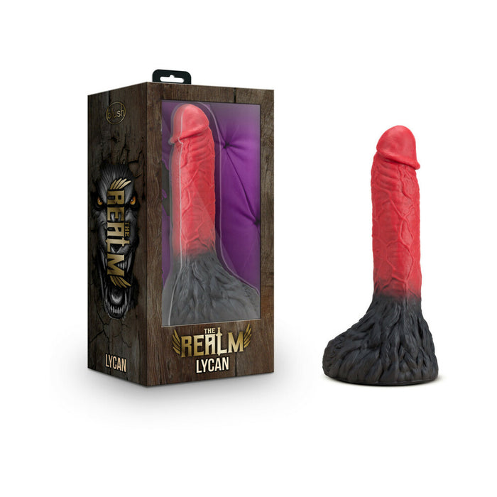 Blush The Realm Lycan 10.5 in. Silicone Lock On Fantasy Werewolf Dildo Red