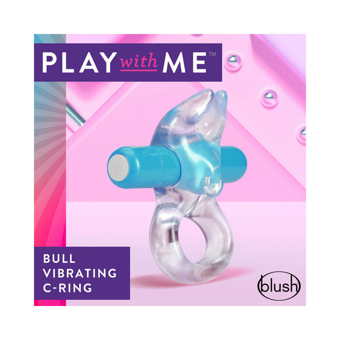 Blush Play with Me Bull Vibrating C-Ring Blue