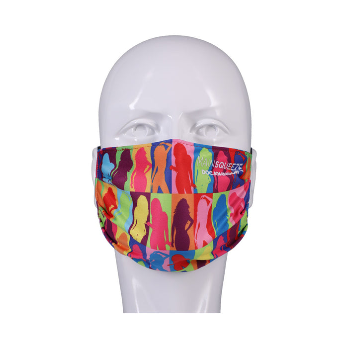 DJ Reversible & Adjustable Face Mask Main Squeeze Pattern