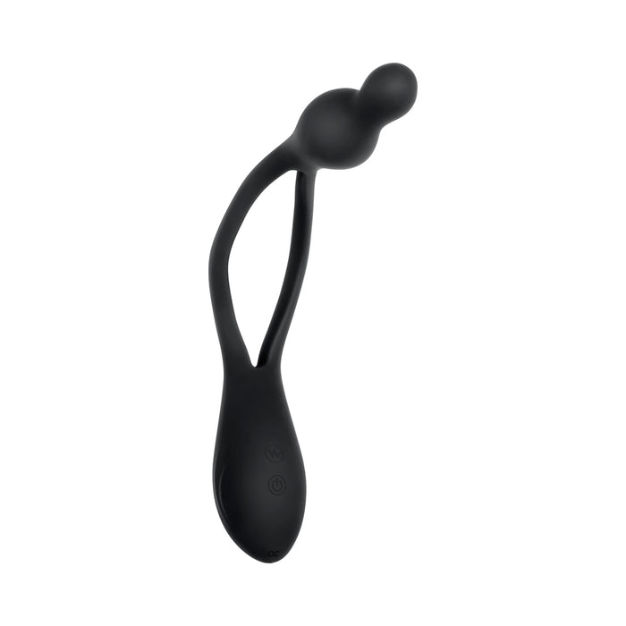 Evolved You, Me, Us Rechargeable Poseable Silicone Vibrator Black