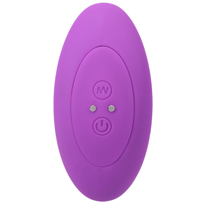 A-Play BEADED VIBE Rechargeable Silicone Anal Plug with Remote Purple
