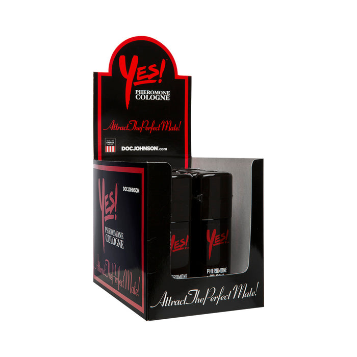 Yes! Pheromone Cologne Counter Display of 12