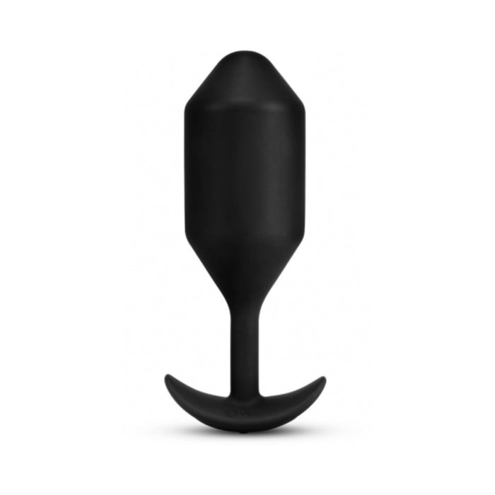 b-Vibe Vibrating Snug Plug 5 Rechargeable Weighted Silicone Anal Plug Black
