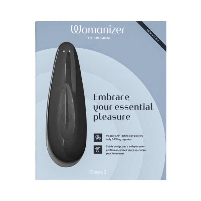 Womanizer Classic 2 Rechargeable Silicone Pleasure Air Clitoral Stimulator Black