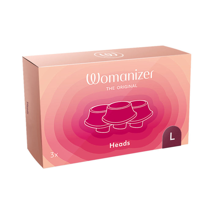 Womanizer 3-Pack Type A Replacement Stimulation Heads Bordeaux L