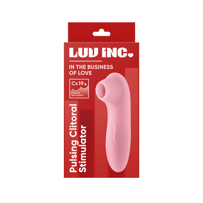Luv Inc Cs19 Pulsing Clitoral Stimulator Rechargeable Silicone Red