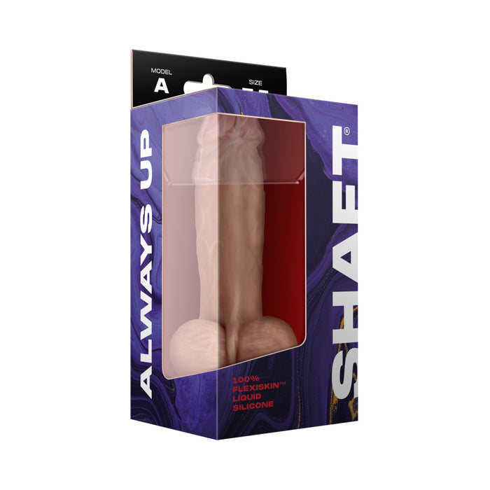 Shaft Model A: 7.5 in. Dual Density Silicone Dildo with Balls Pine