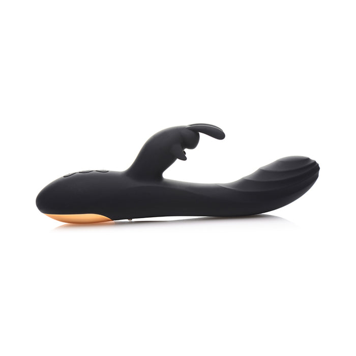 Curve Toys Power Bunny Cuddles Rechargeable Silicone Rabbit Vibrator Black