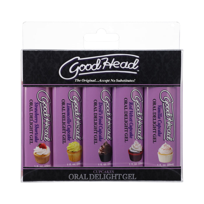 GoodHead Oral Delight Gel Cupcake 5 Pack 1 oz.