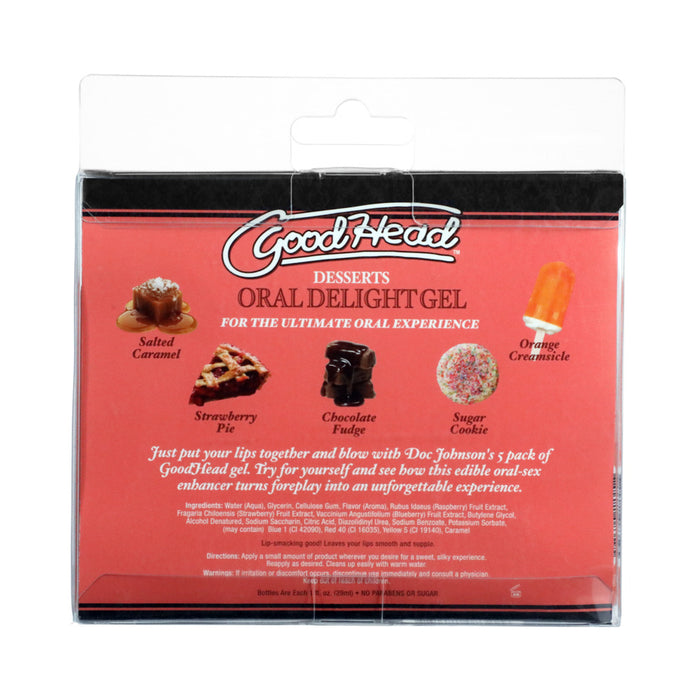GoodHead Oral Delight Gel Dessert 5 Pack 1 oz.