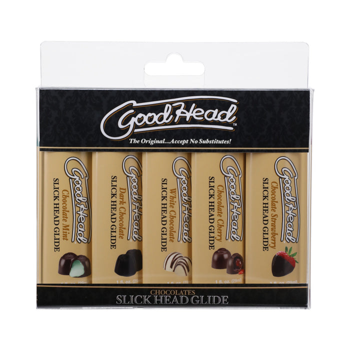 GoodHead Slick Head Glide Chocolate 5 Pack 1 oz.