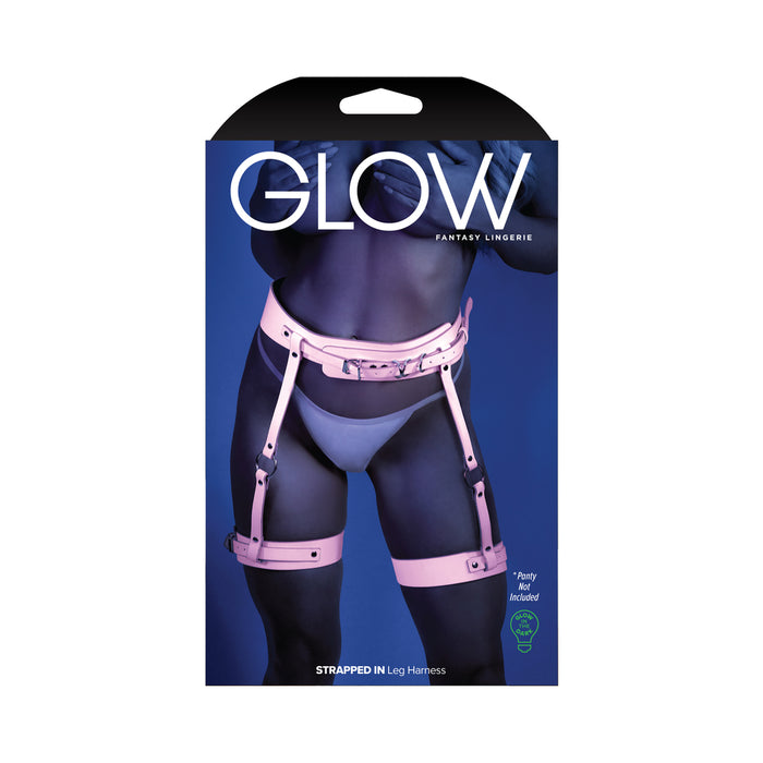 Fantasy Lingerie Glow Strapped In Leg Harness O/S