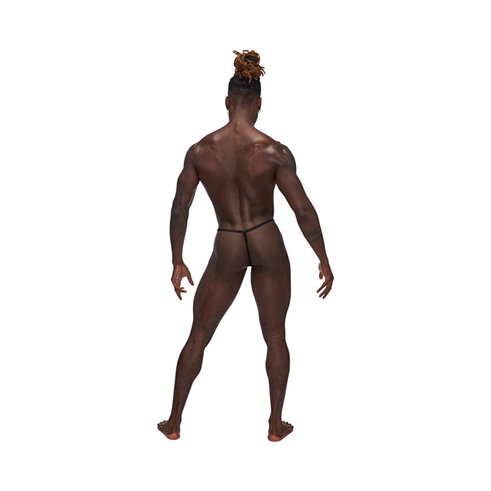 Male Power Sexagon Posing Strap Gray O/S