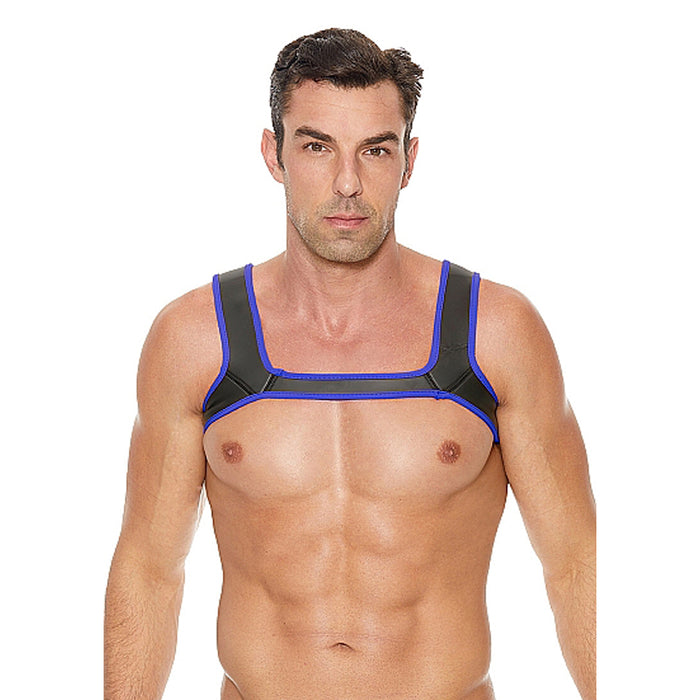 Ouch! Puppy Play Neoprene Harness Blue L/XL