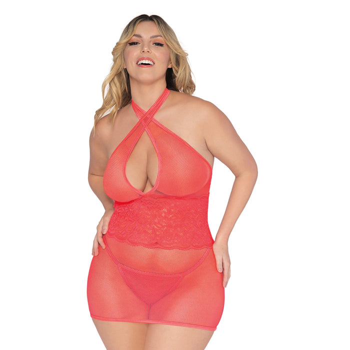 DG Chemise & G-String Coral Queen