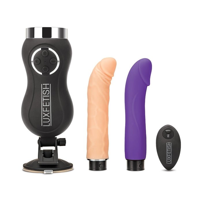 Lux Fetish Rechargeable Thrusting Compact Sex Machine with Remote Control