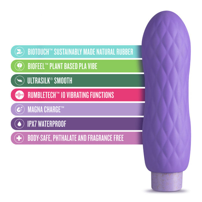 Blush Gaia Eco Bliss Bullet Vibrator and Sleeve Lilac