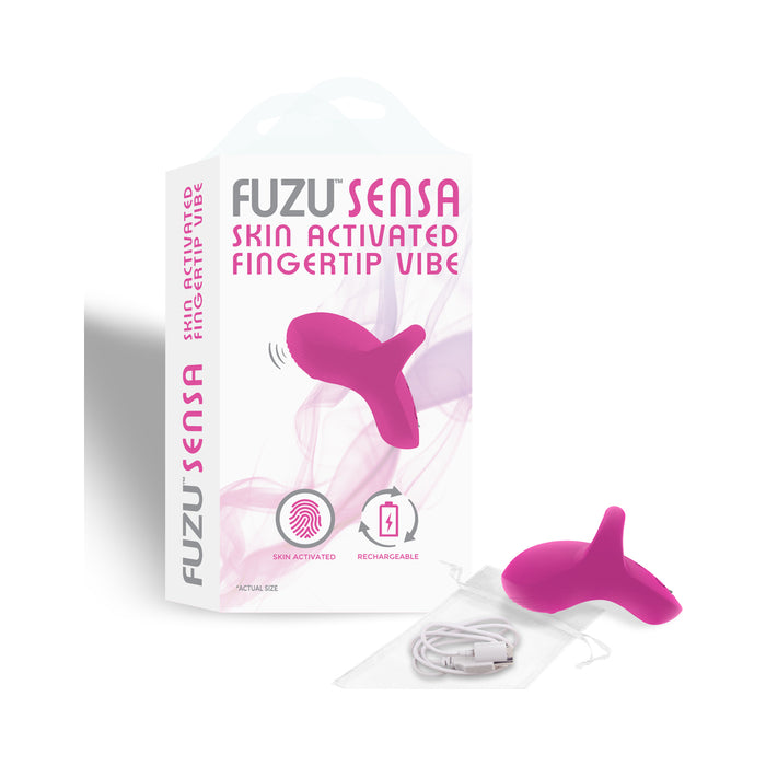 Fuzu Sensa Rechargeable Skin-Activated Fingertip Vibe Pink