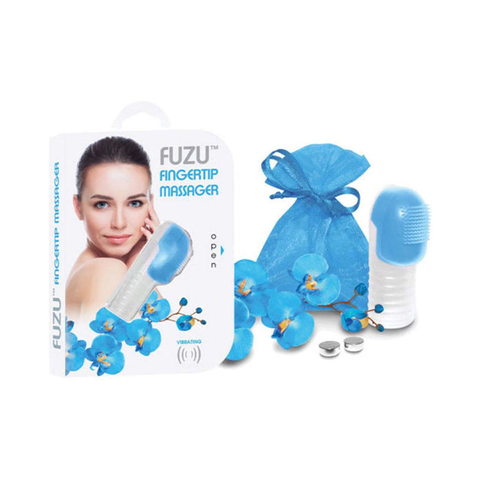 Fuzu Vibrating Fingertip Massager Neon Blue