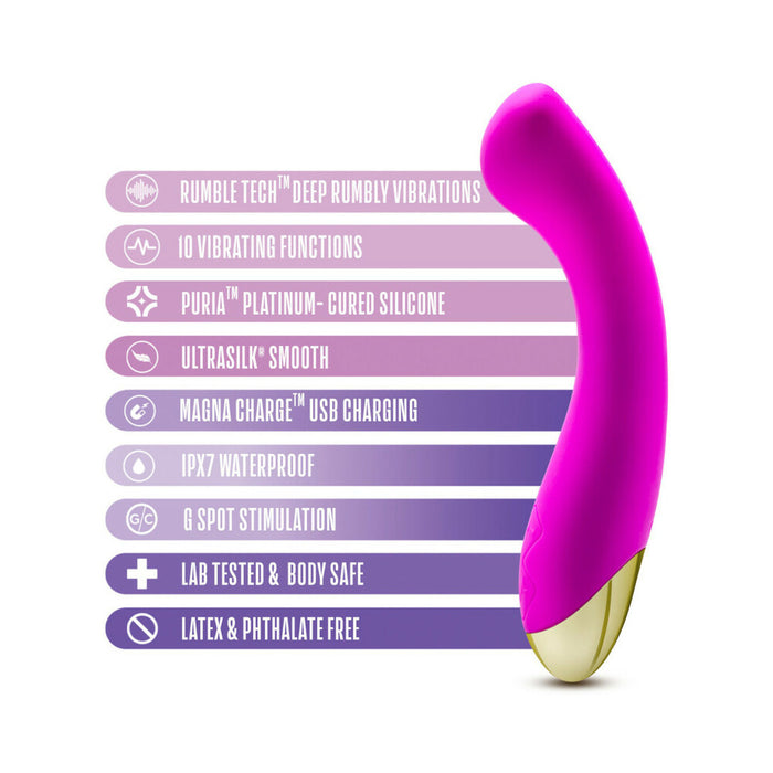 Aria Bangin' AF Rechargeable Silicone G-Spot Vibrator Purple