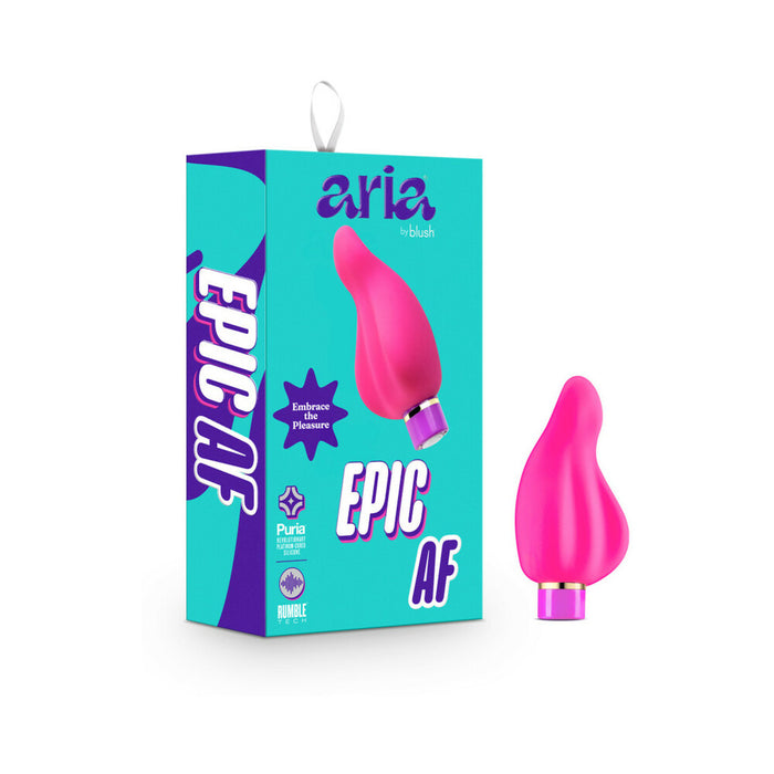 Aria Epic AF Rechargeable Silicone Mini Vibrator Fuchsia