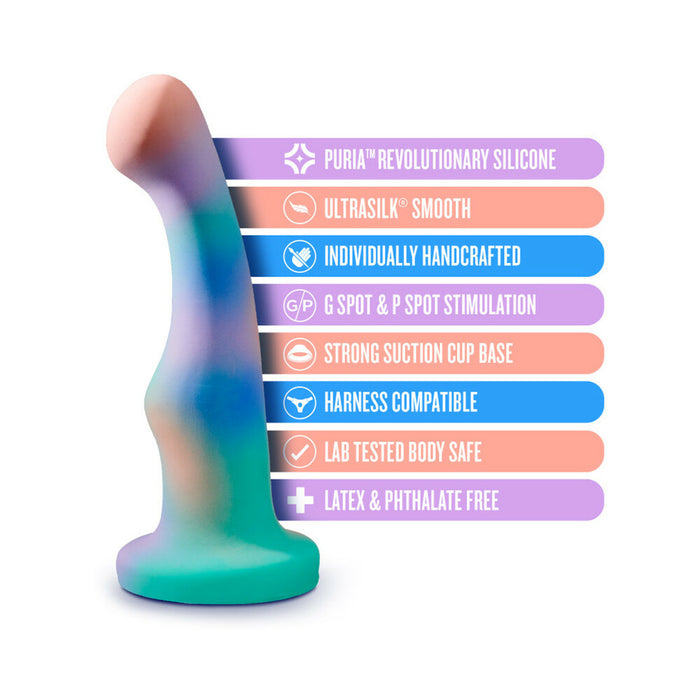 Avant Opal Dreams 6 in. Silicone Dildo with Suction Cup Aqua