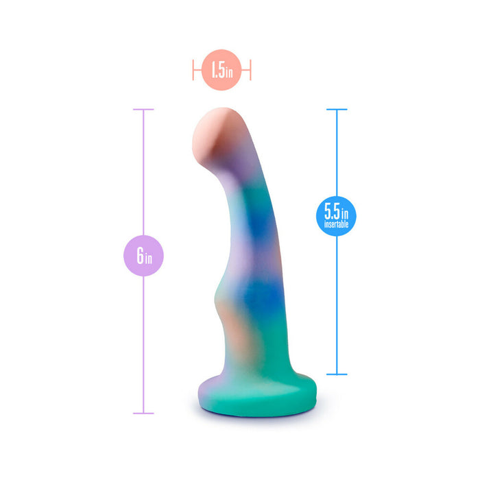Avant Opal Dreams 6 in. Silicone Dildo with Suction Cup Aqua