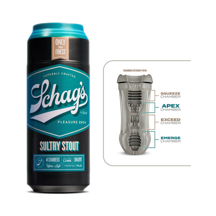 Blush Schag's Sultry Stout Self-Lubricating Stroker Frosted