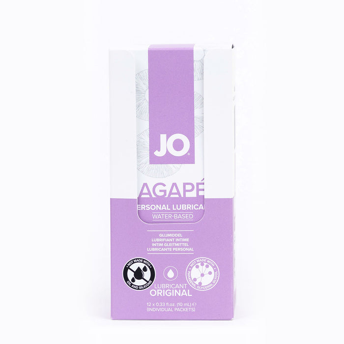JO Agape Water-Based Lubricant Foils 10mL 12-Pack
