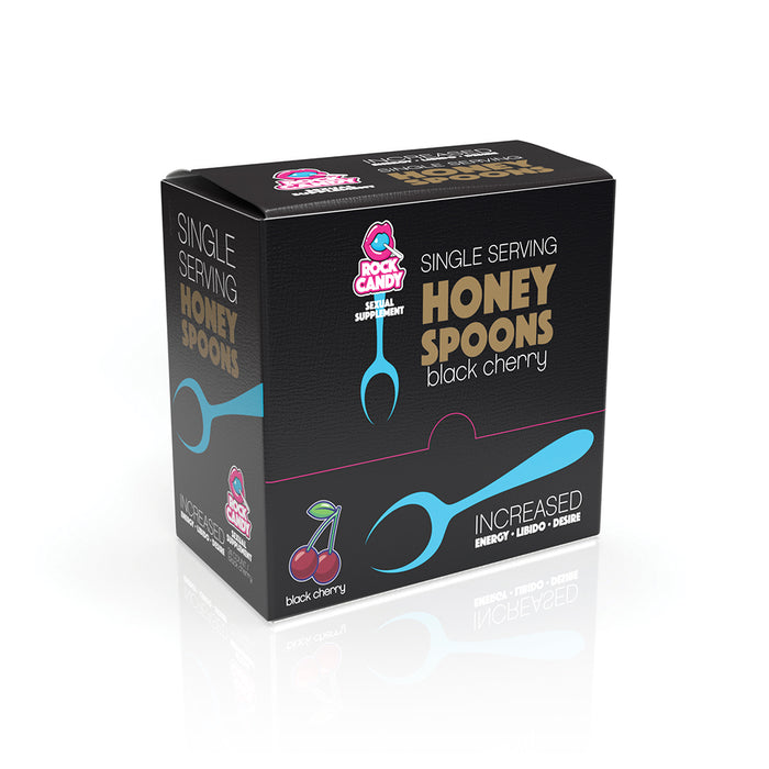 Rock Candy Honey Spoon Supplement Black Cherry 24-Piece Display